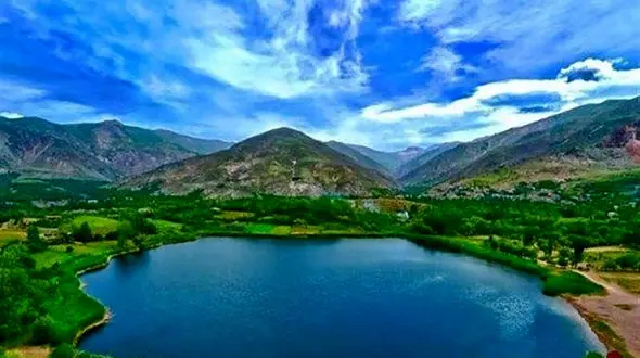 محاصره یک دریاچه با پوششی گیاهی+ فیلم