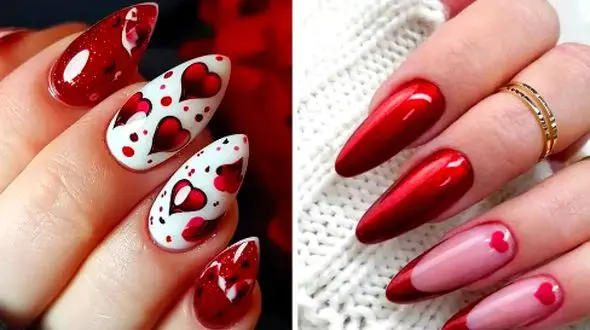 شیک‌ ترین مدل‌ های ناخن بادامی قرمز اناری؛ راز زیبایی بدون تاریخ انقضا!