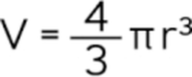 فرمول حجم کره
