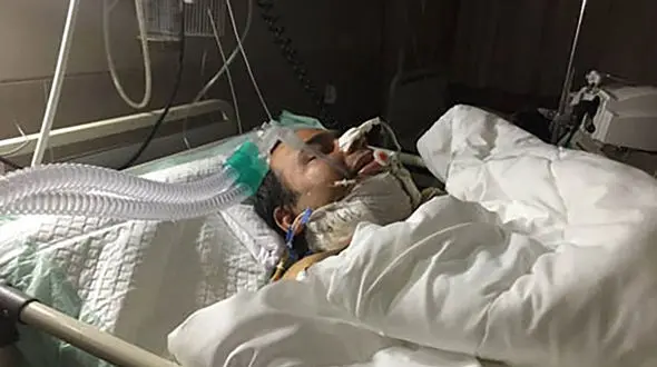 آخرین ویدیو تلخ رضا داوود نژاد روی‌ تخت بیمارستان| جمله آخرش رضا داوودنژاد چقدر دردناک هست+ویدئو