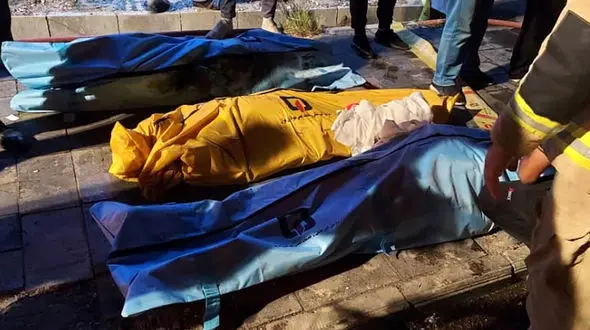 فیلم دلخراش از صحنه مرگ 3 مرد تهرانی نیمه شب + عکس جنازه ها روی زمین 