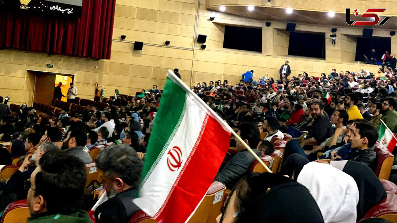 فیلم لحظه شور و هیجان در جشنواره فجر برای گل دوم ایران به قطر