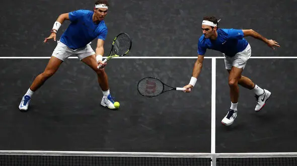 فدرر و نادال در یک تیم/ همیشه در مقابل هم، این بار در کنار هم + فیلم