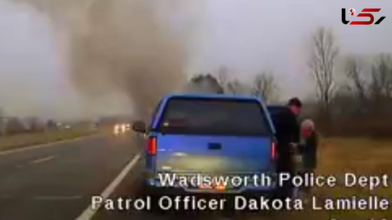  فیلم مامور پلیس در صحنه آتش سوزی مرگ آور 