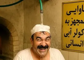 فیلم/ خلاقیت خنده دار و  تحسین برانگیز شاطر اهوازی برای فرار از گرمای 51 درجه / به زودی اینجوری میشه