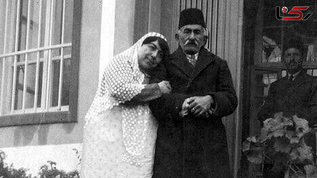 ببینید؛ عکس زوج عاشق در دوران قاجار