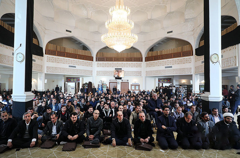 مراسم یادبود جانباختگان حادثه اتوبوس دانشگاه آزاد