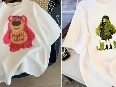 تیشرت‌ های لانگ دخترانه؛ تنوع رنگ و طرح برای تیپ شیک شما