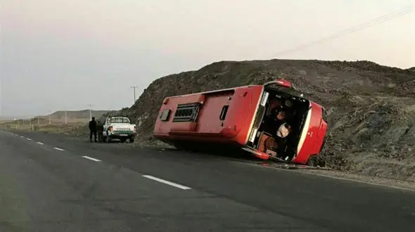  واژگونی خونین اتوبوس بیرجند-کرمان