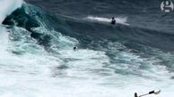 موج سواری وحشت در  موج سونامی + فیلم