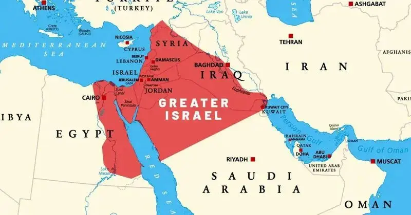 نقشه اسرائیل بزرگ