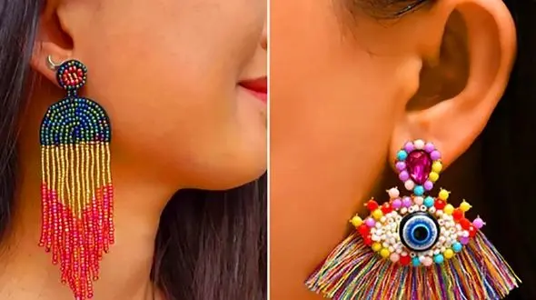 گوشواره‌ های دست‌ ساز بوهو؛ راز جذابیت تیپ هنری شما