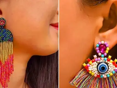 گوشواره‌ های دست‌ ساز بوهو؛ راز جذابیت تیپ هنری شما