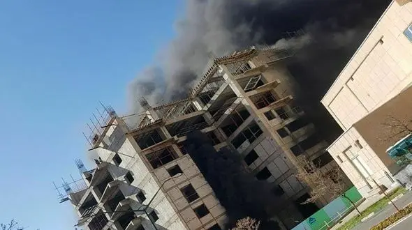 فیلم گرفتار شدن 13 تبریزی در میان شعله های آتش