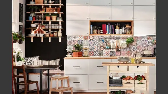 راه های چیدمان قفسه آشپزخانه +عکس های جالب