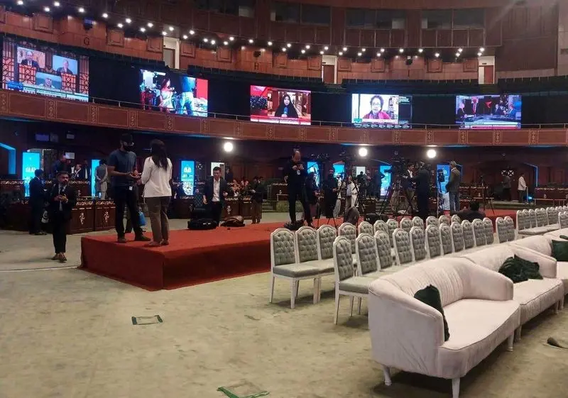 تصاویری از محل مذاکرات ایران و آمریکا در اسلام آباد.