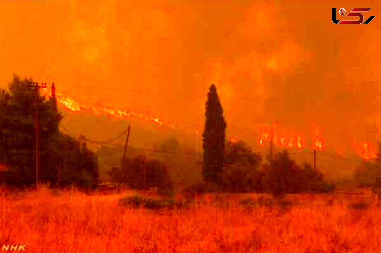 تخلیه 5 هتل به دلیل آتش سوزی / در جزیره ساموس یونان رخ داد + عکس