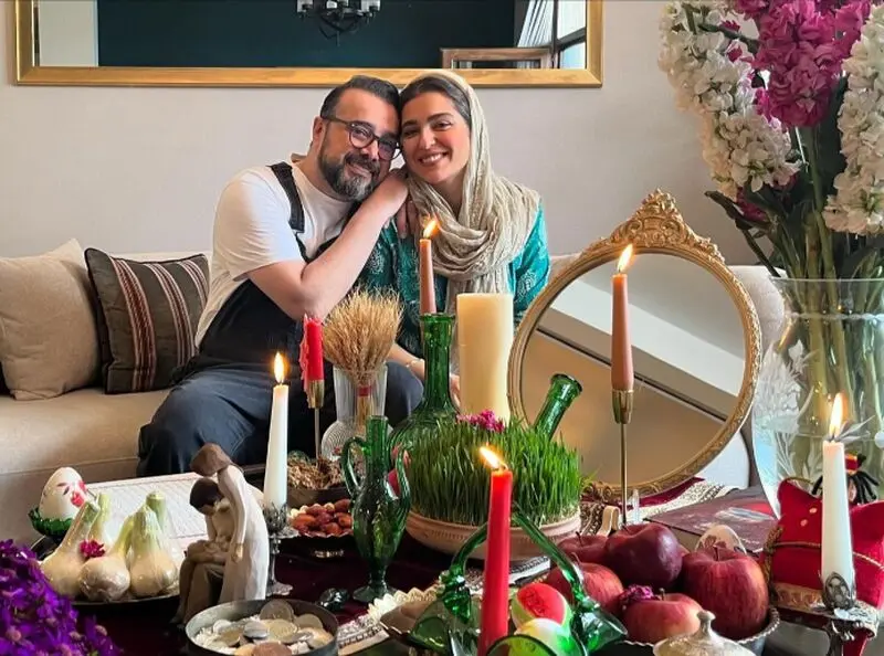 سپند امیرسلیمانی و همسرش