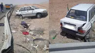 مرگ تلخ 2 سرنشین پراید در جاده سمنان / از خودرو به بیرون پرتاب شده بودند!