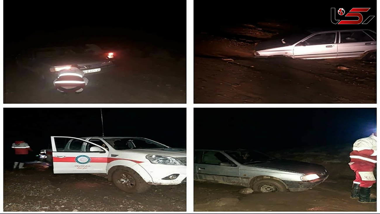 نجات 5 گمشدگان در سیلاب / عملیات سپاه نتیجه داد + عکس