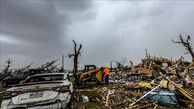 طوفان و گردباد در «کانزاس» آمریکا چندین خانه را ویران کرد