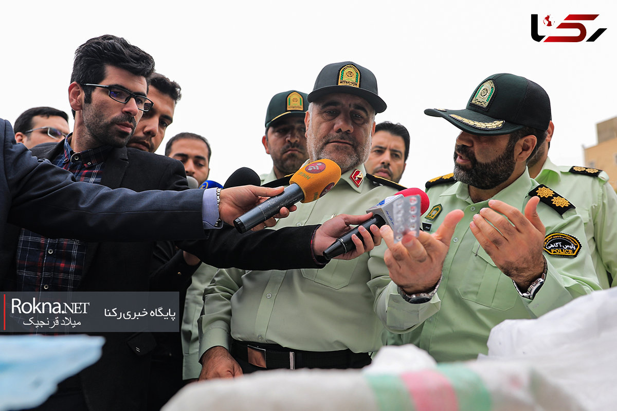 سردار رحیمی: 45 قاچاقچی دارو در ناصر خسرو دستگیر شدند +عکس و فیلم