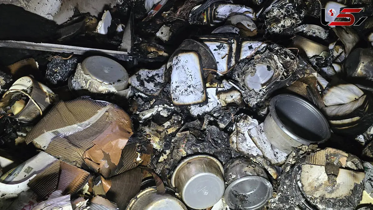 دود غلیظ در قلب پایتخت / مغازه لوازم خانگی در مرکز تهران در آتش سوخت + فیلم