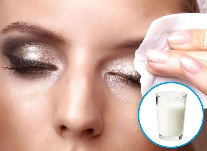 استفاده از شیر برای تمیز کردن آرایش