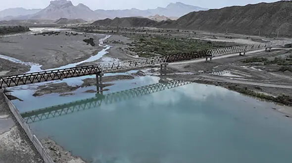 افتتاح بزرگترین پل فلزی کشور در استان سیستان و بلوچستان به زودی