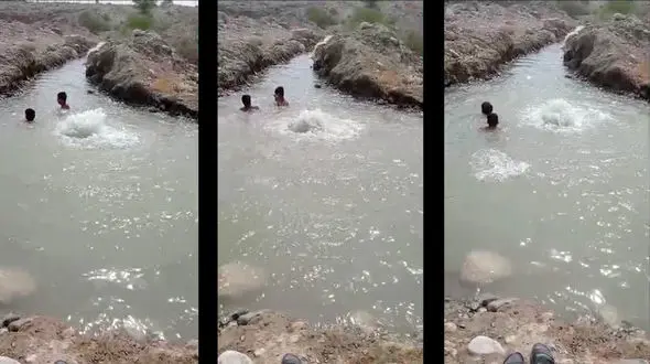 پنج ماه نشت آب در روستای چاهستان هرمزگان بدون اقدام مسئولان! + فیلم