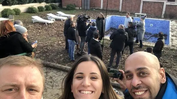 سقوط بدلکار معروف ایرانی به داخل استخر  +تصاویر