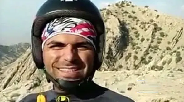 درگذشت ورزشکار پاراگلایدرسوار پس از سقوط از کوه شیتاب لنده + عکس