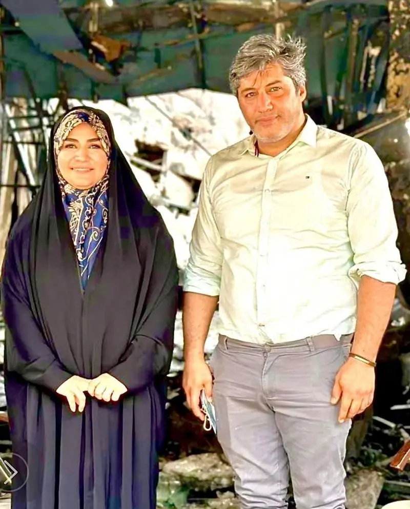 سحر امامی و همسرش