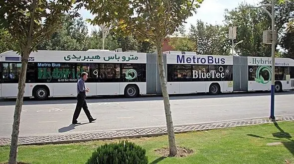  نخستین اتوبوس متروباس هیبریدی  به ناوگان حمل‌ونقل عمومی تهران وارد شد