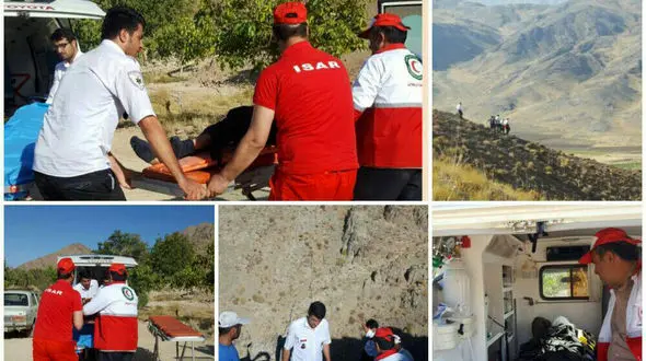 جدال با مرگ چوپان دلیجانی پس از سقوط از ارتفاعات 3 هزار متری + عکس