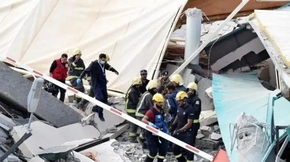 ریزش مرگبار ساختمان دانشگاه با 15 قربانی+عکس / عربستان