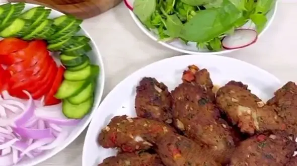 شامی کباب غذای خوشمزه برای شام امشب + فیلم