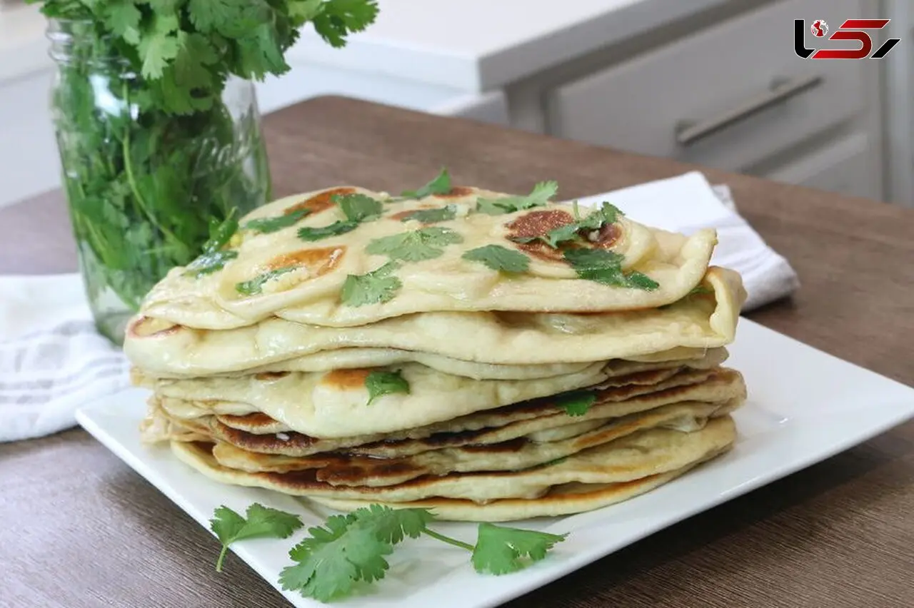  نان سیر هندی بدون فر بپزید+دستور تهیه
