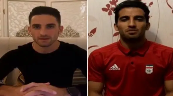 واکنش دو ملی پوش به قرعه ایران در جام جهانی + فیلم