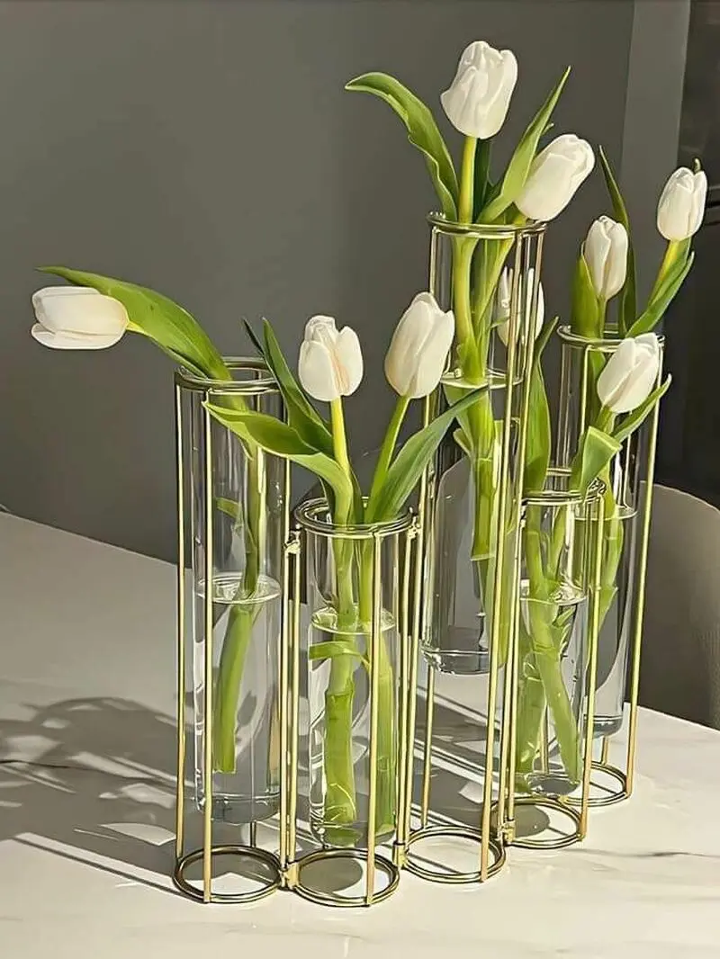 گلدان شیشه ای رومیزی جدید