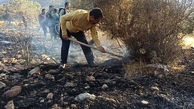 مهار آتش سوزی در عرصه‌های طبیعی دهبکری بم