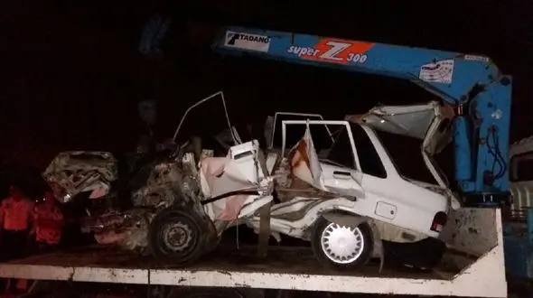  تصادف مرگبار مینی بوس با پراید در درچه اصفهان + جزئیات