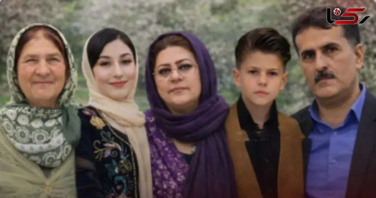 عکس 5 عضو یک خانواده مهابادی که در تصادف کشته شدند