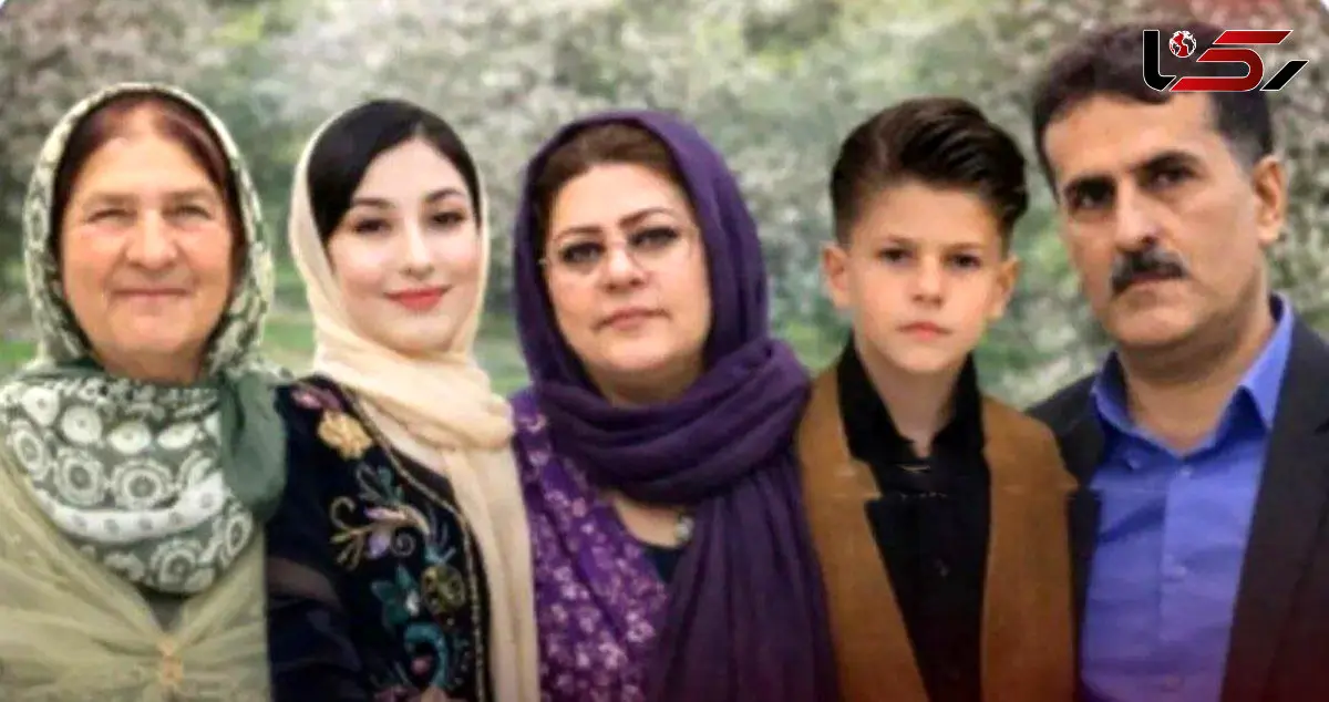 عکس 5 عضو یک خانواده مهابادی که در تصادف کشته شدند