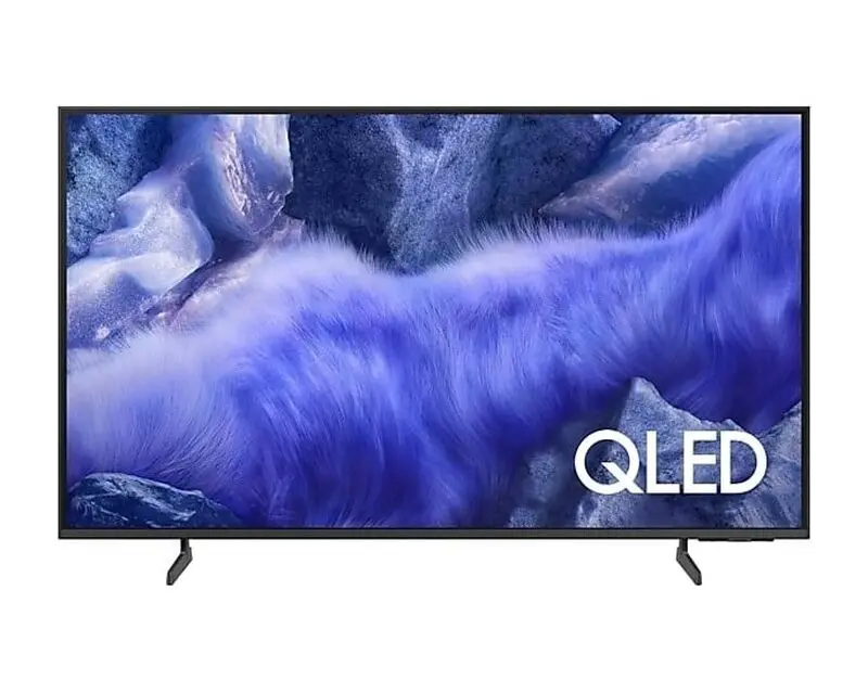 نمای جلو تلویزیون QLED سامسونگ