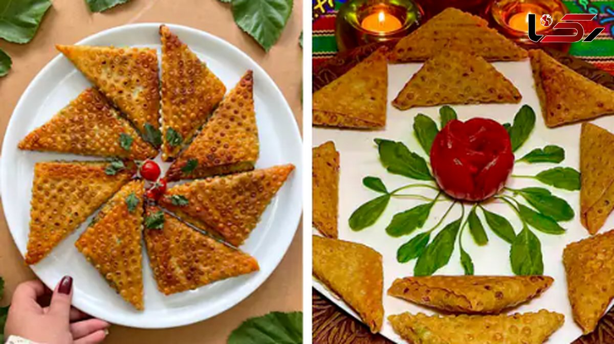 آموزش تزئین سمبوسه با روش های ساده و شیک برای مهمانی ها