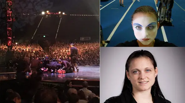 سقوط وحشتناک ژیمناستیک کار زن از دار حلقه سیرک/ قربانی دارنده 3 عنوان قهرمانی المپیک است