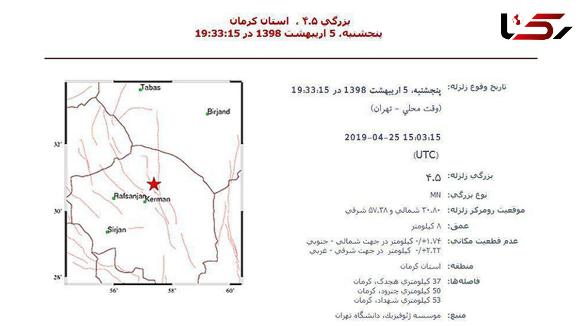 زلزله در کرمان!