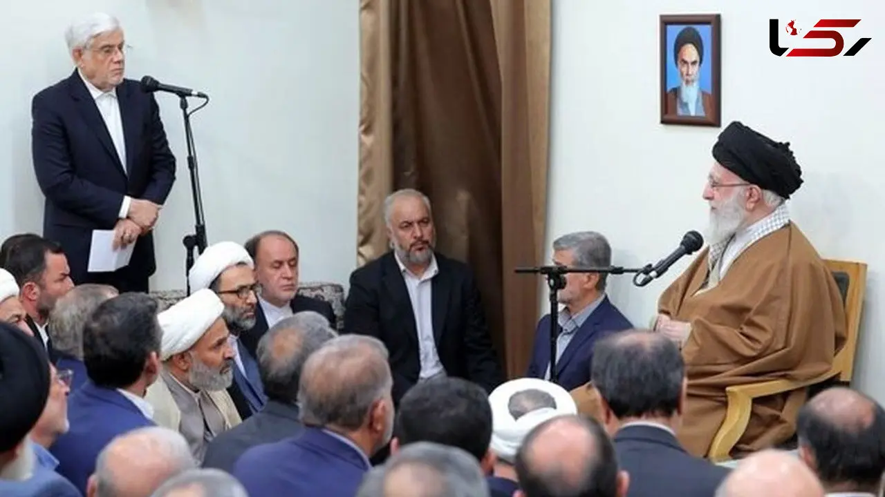 عارف در دیدار جمعی از مسئولان با رهبر انقلاب چه گفت؟