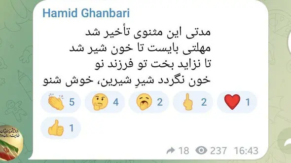 شعر معنادار معاون وزیر خارجه پس از مذاکرات ایران و آمریکا / اولین پیام  پس از پایان مذاکرات